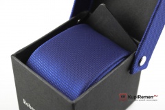 Ярко-синий узкий галстук Roberto Fzancrin в коробке