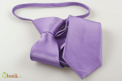 Фиолетовый подростковый завязанный галстук Lider