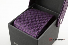 Узкий фиолетовый галстук Roberto Fzancrin в коробке