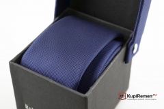 Узкий галстук Roberto Fzancrin синего цвета в коробке