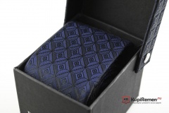 Узкий синий галстук Roberto Fzancrin в коробке