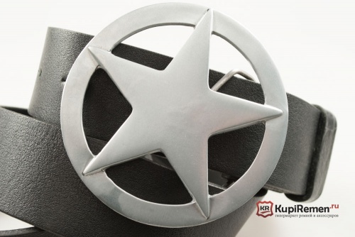 Ремень с пряжкой "SHERIFF BADGE" (Значок шерифа) 3D - kupiremen.ru