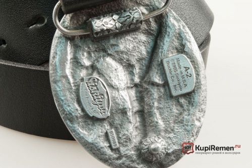 Кожаный ремень с пряжкой "Орёл" 3D - kupiremen.ru