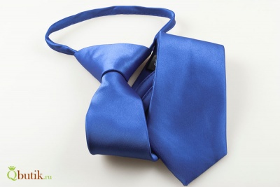 Синий подростковый завязанный галстук Lider