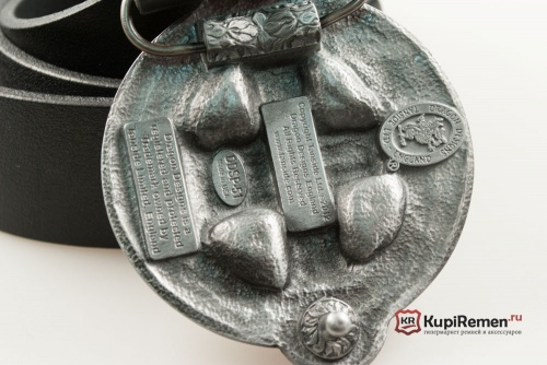 Кожаный ремень с пряжкой "Кельтский крест с узором" 3D - kupiremen.ru