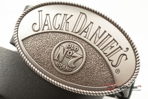 Кожаный ремень с пряжкой "JACK DANIEL'S" - kupiremen.ru