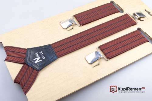 Подтяжки New Style с вышивкой шёлком - kupiremen.ru