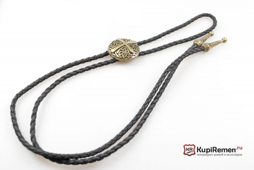 Плетёный галстук шнурок Боло Крест - kupiremen.ru