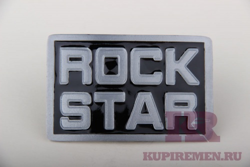Кожаный ремень с пряжкой "ROCK STAR" (Рок-звезда) - kupiremen.ru