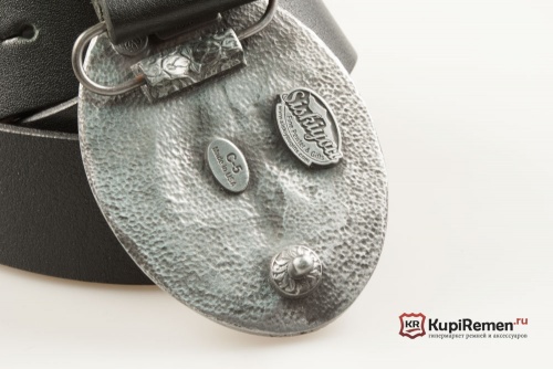 Ремень кожанный "Роза с орнаментом" 3D - kupiremen.ru