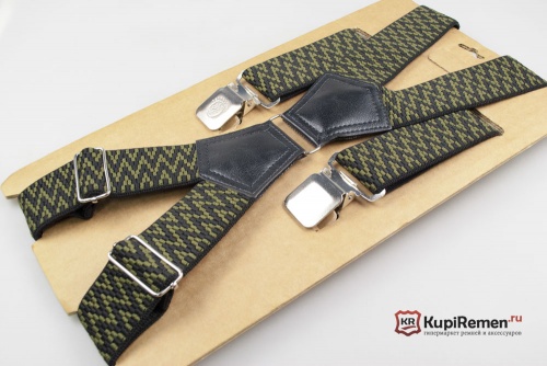 X-образные подтяжки Petroleone RANGER с четырьмя клипсами (пёстрые) - kupiremen.ru