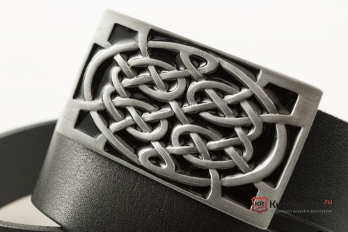 Кожаный ремень с пряжкой "CELTIC KNOT" (Кельтский узел) - kupiremen.ru