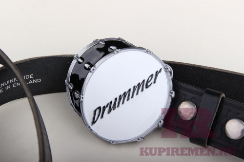 Кожаный ремень с пряжкой "Drummer"  - kupiremen.ru