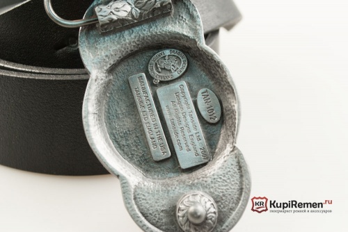 Кожаный ремень с пряжкой "CELTIC RUNES RED" (Кельтские руны) - kupiremen.ru