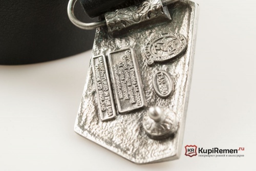 Кожаный ремень с пряжкой "$100 STACK" (пачка 100$) - kupiremen.ru