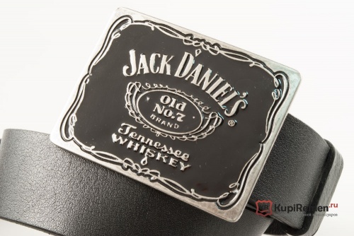 Кожаный ремень с пряжкой "JACK DANIEL'S" - kupiremen.ru