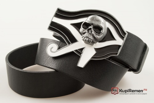 Кожаный ремень с пряжкой "EYE OF RA" - kupiremen.ru