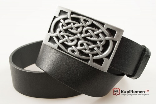 Кожаный ремень с пряжкой "CELTIC KNOT" (Кельтский узел) - kupiremen.ru