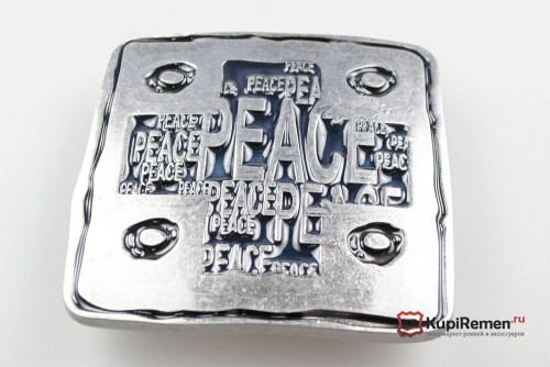 Большая пряжка PEACE для ремня 40 мм - kupiremen.ru