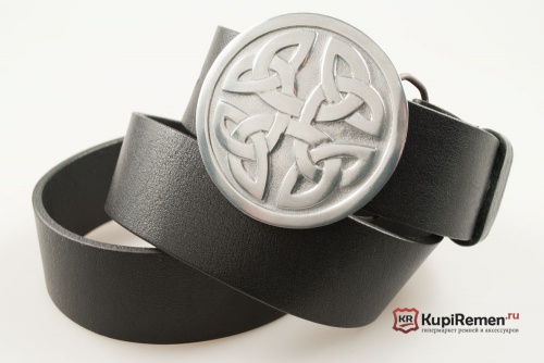 Кожаный ремень с пряжкой "CELTIC KNOT" (КЕЛЬТСКИЙ УЗЕЛ) - kupiremen.ru