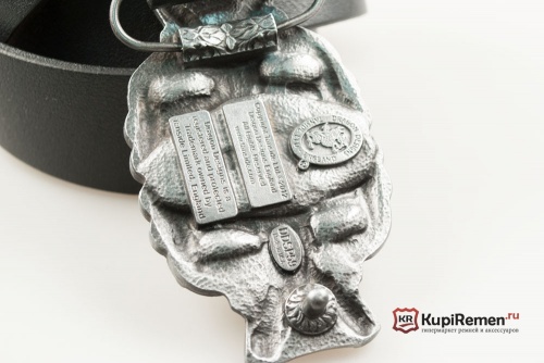 Кожаный ремень с пряжкой "Кельтские птицы" - kupiremen.ru