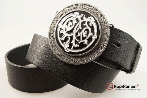 Кожаный ремень с пряжкой "CELTIC STEMS" (Кельтский узор) - kupiremen.ru