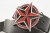 Кожаный ремень с пряжкой "NAUTICAL STAR RED - BLACK" (Навигационная звезда) - kupiremen.ru