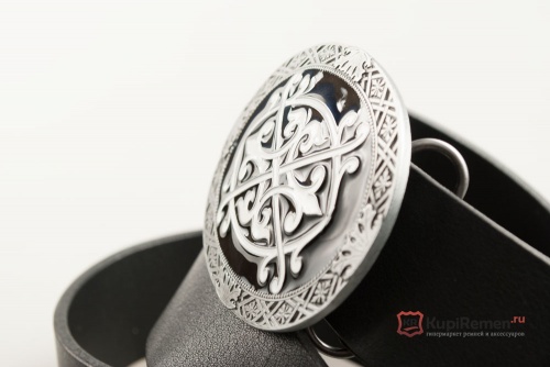 Кожаный ремень с пряжкой "CELTIC OVAL" (Кельтский овал) 3D - kupiremen.ru