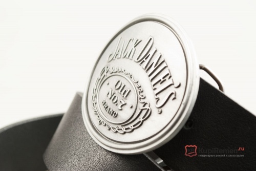 Кожаный ремень с пряжкой "JACK DANIEL'S" - kupiremen.ru