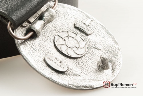 Кожаный ремень с пряжкой "Орнамент" - kupiremen.ru