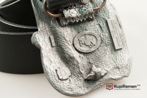 Кожаный ремень с пряжкой "ARMY OF THE UNION" (Армия союзников) 3D - kupiremen.ru