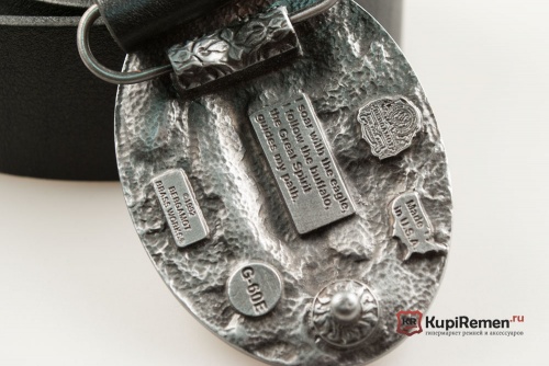 Кожаный ремень с пряжкой "Индеец на лошади" 3D - kupiremen.ru