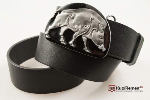 Кожаный ремень с пряжкой "CELTIC BOAR" "(Кельтский кабан) 3D - kupiremen.ru
