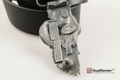 Кожаный ремень с пряжкой "OSIRIAN CROSS & WINGS" - kupiremen.ru