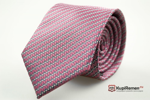 Мужской галстук Millionaire classic брусничного цвета - kupiremen.ru