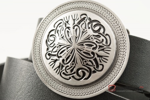 Кожаный ремень с пряжкой "CELTIC KNOT" (Кельтский узел) - kupiremen.ru