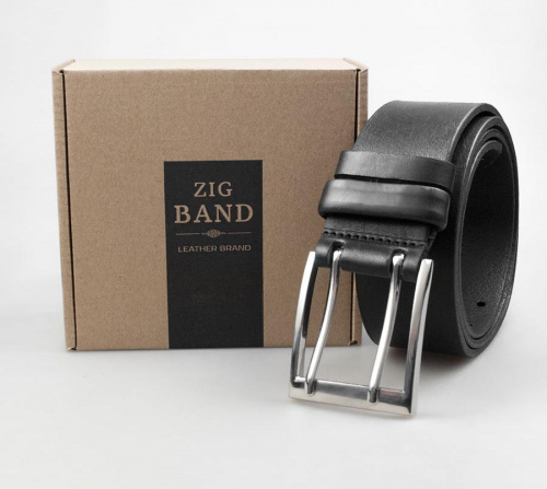 Широкий кожаный ремень ZiG BAND - kupiremen.ru