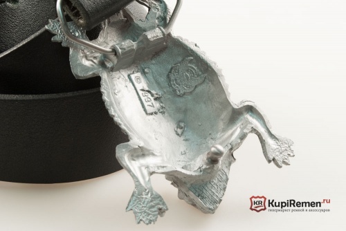 Кожаный ремень с пряжкой "HORNED TOAD" (Рогатая ящерица) - kupiremen.ru