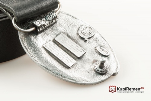 Кожаный ремень с пряжкой "ROCK&ROLL RED CAR"  - kupiremen.ru