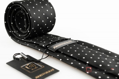 Чёрный мужской галстук ARISTOKRAT - kupiremen.ru