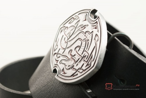 Кожаный ремень с пряжкой "CELTIC DRAGON" (Кельтский дракон) - kupiremen.ru