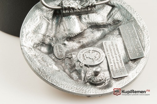 Кожаный ремень с пряжкой "Homeward" 3D (К дому) - kupiremen.ru