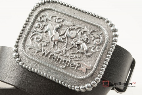 Кожаный ремень с пряжкой "Wrangler" - kupiremen.ru