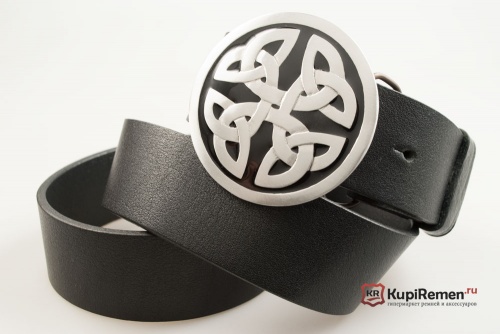 Кожаный ремень с пряжкой "CELTIC KNOT" (КЕЛЬТСКИЙ УЗЕЛ) - kupiremen.ru
