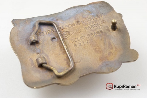 Пряжка для ремня ELECTRICIAN (электромонтер), латунь - kupiremen.ru