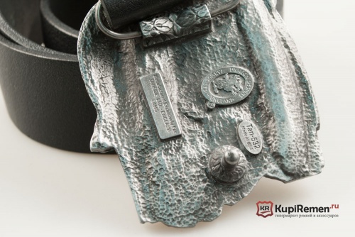 Кожаный ремень с пряжкой "CONFEDERATE ARMY" (Армия конфедератов) 3D - kupiremen.ru