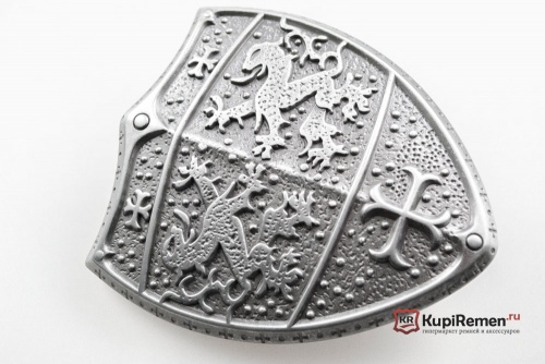 Пряжка Щит Крестоносца для ремня 40 мм - kupiremen.ru