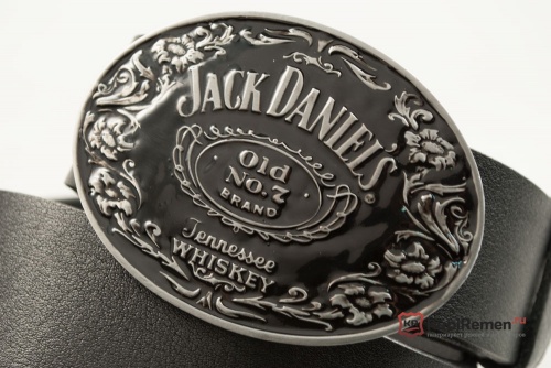Кожаный ремень с пряжкой "JACK DANIEL'S" - kupiremen.ru