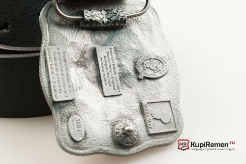 Кожаный ремень с пряжкой "BOOTS" (Ботинки) 3D - kupiremen.ru