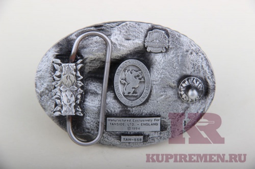 Кожаный ремень с пряжкой "BULL TERRIER" (Бультерьер) - kupiremen.ru